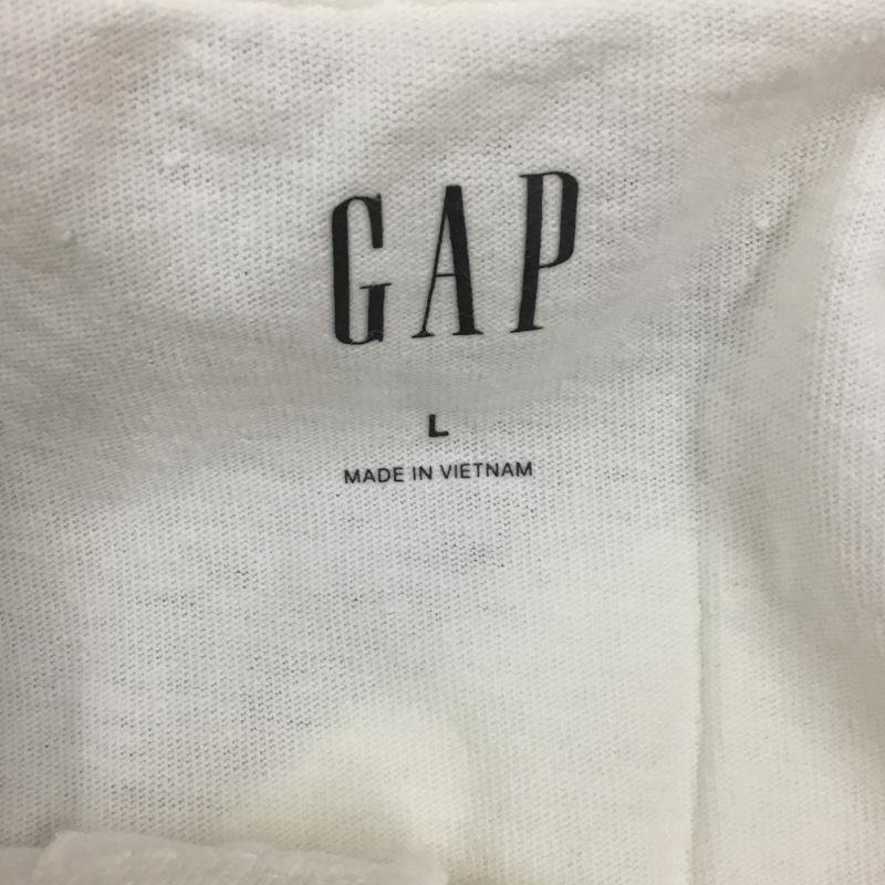 ギャップ GAP Tシャツ 半袖 ヘンリーネック L 無地 白 / ホワイト /  メンズ USED 古着 中古 10117788