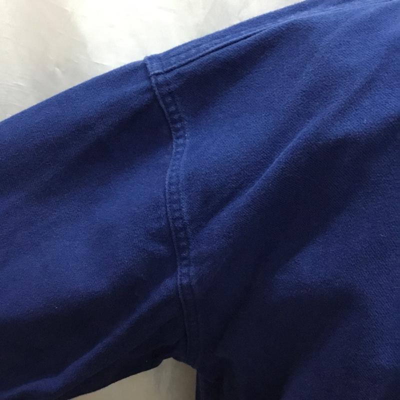 テンダーロイン TENDERLOIN シャツ、ブラウス 長袖 長袖シャツ ノーカラーシャツ カジュアルシャツ M ロゴ、文字 インディゴ / インディゴ /  メンズ USED 古着 中古 10121479