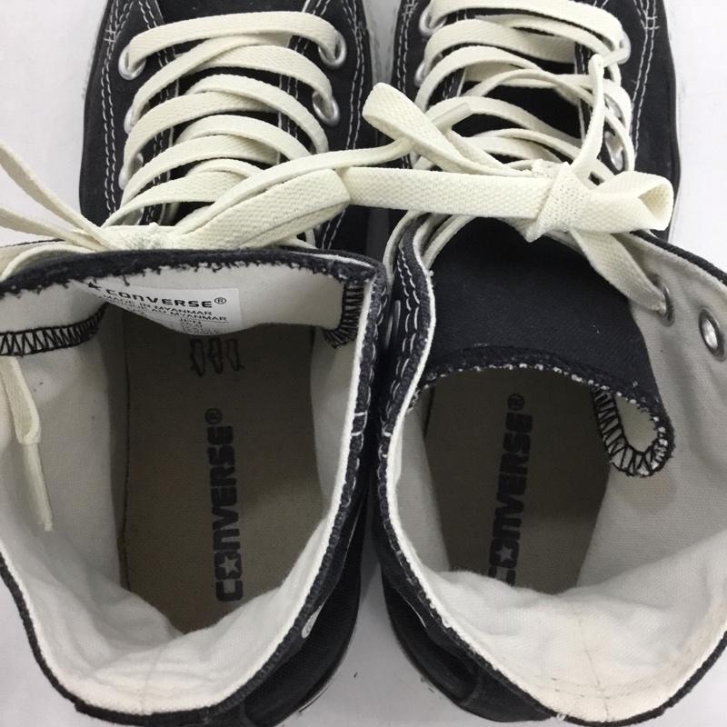 コンバース CONVERSE スニーカー スニーカー 1404 ALL STAR ハイカット 25cm 25.0cm ロゴ、文字 黒 / ブラック /  レディース USED 古着 中古 10147129