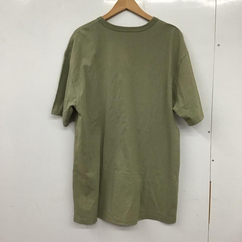 ラファイエット Lafayette Tシャツ 半袖 半袖カットソー 無地Tシャツ クルーネックカットソー XL 無地 カーキ / カーキ /  メンズ USED 古着 中古 10133643