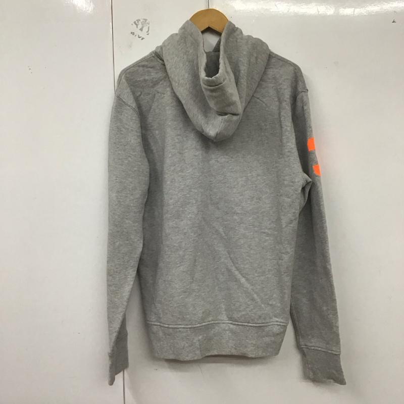 ポロラルフローレン POLO RALPH LAUREN ポロシャツ 長袖 長袖スウェットパーカー プルオーバー M ロゴ、文字 灰 / グレー /  メンズ USED 古着 中古 10129876