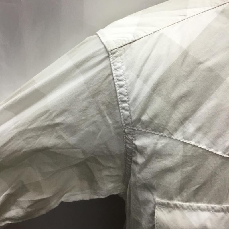 エンジニアードガーメンツ Engineered Garments シャツ、ブラウス 長袖 ウエスタンシャツ XS チェック 白 / ホワイト / X グレージュ / グレージュ /  メンズ USED 古着 中古 10117728