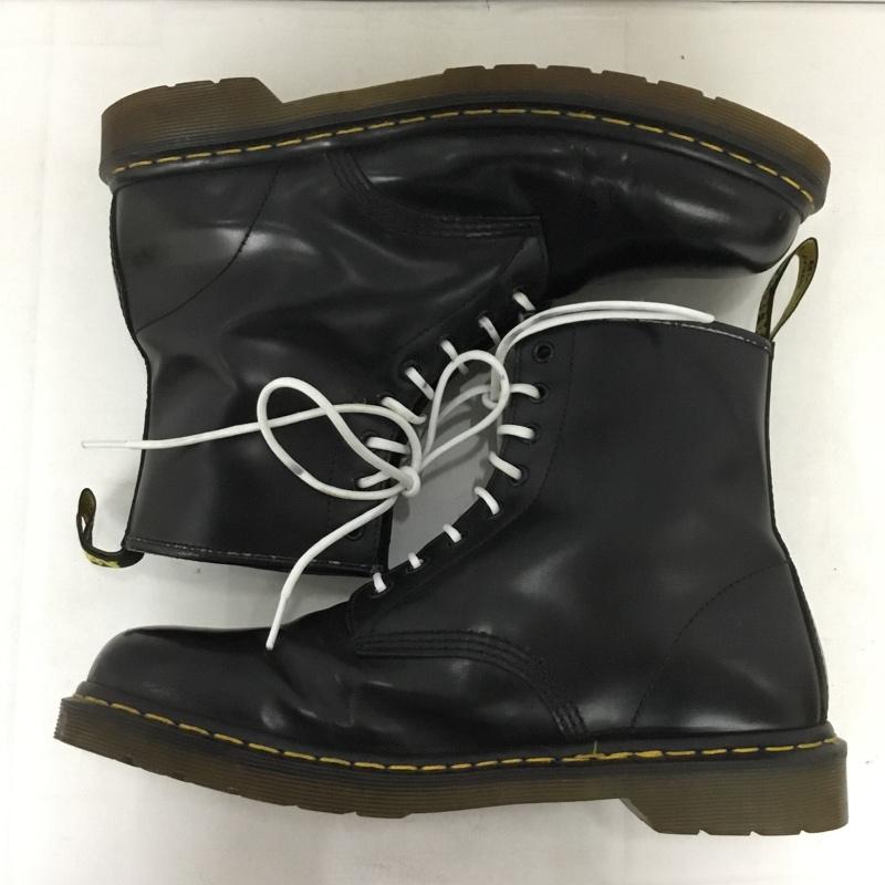 ドクターマーチン Dr.Martens ブーツ 一般 8ホール UK10 無地 黒 / ブラック /  メンズ USED 古着 中古 10142089