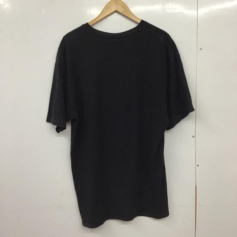 ステューシー STUSSY Tシャツ 半袖 半袖カットソー プリントTシャツ クルーネックカットソー L ロゴ、文字 ダークグレー / ダークグレー /  メンズ USED 古着 中古 10151009