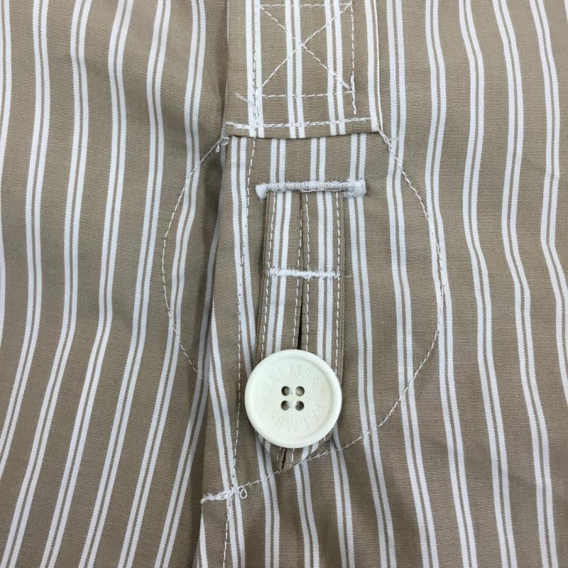 ニードルス Needles シャツ、ブラウス 長袖 ストライプシャツ　PU256 M ストライプ 茶 / ブラウン /  メンズ USED 古着 中古 10127271