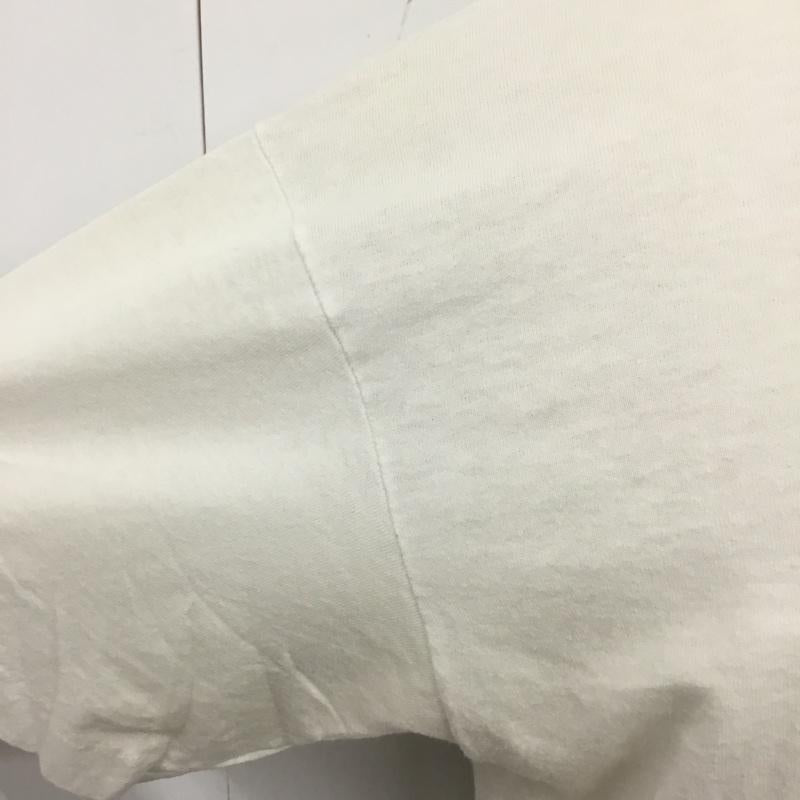 フルーツオブザルーム FRUIT OF THE LOOM Tシャツ 半袖 半袖カットソー プリントTシャツ クルーネックカットソー L プリント 白 / ホワイト /  メンズ USED 古着 中古 10120815