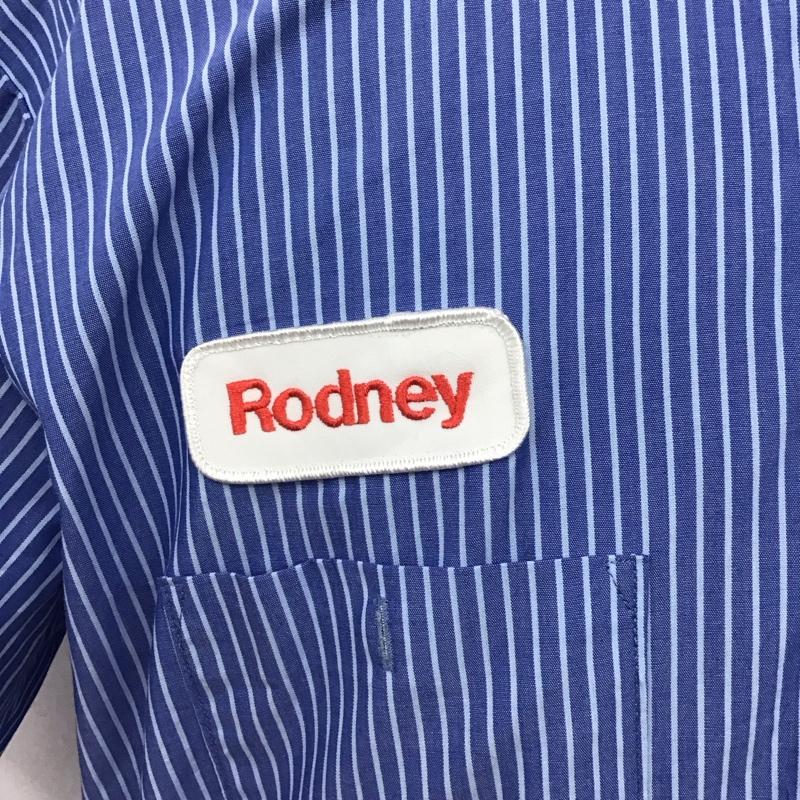 古着 USED シャツ、ブラウス 半袖 UniFirst ストライプ 水色 / ライトブルー /  メンズ USED 古着 中古 10108017