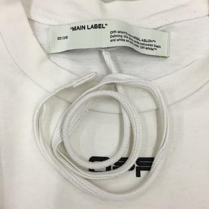 オフホワイト Off-White Tシャツ 半袖 omaa027s20185003 20SS AIRPORTTAPES/SSLIMTEE プリントTシャツ XL ロゴ、文字 白 / ホワイト /  メンズ USED 古着 中古 10108322