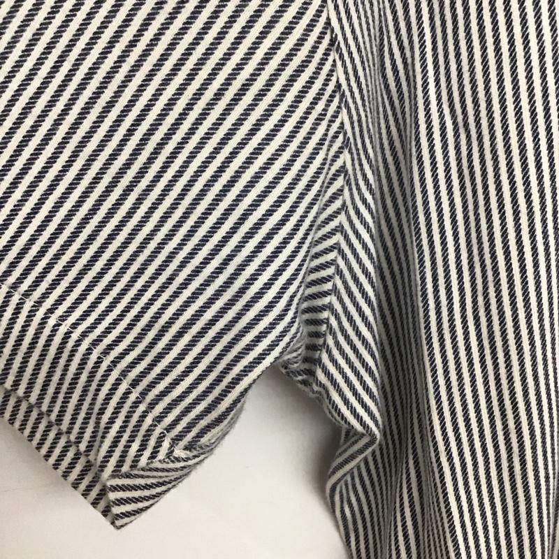 ビリオネア・ボーイズ・クラブ BILLIONAIRE BOYS CLUB Tシャツ 半袖 半袖カットソー プリントTシャツ クルーネックカットソー L ストライプ 白 / ホワイト / X 紺 / ネイビー /  メンズ USED 古着 中古 10133494