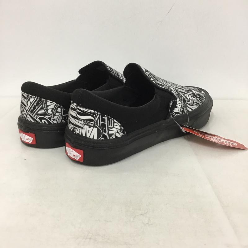 バンズ VANS スリッポン スリッポン V98 LITE LOGO.P 軽量 28cm 箱有 スニーカー 28.0cm 総柄 黒 / ブラック / X 白 / ホワイト /  メンズ USED 古着 中古 10141544