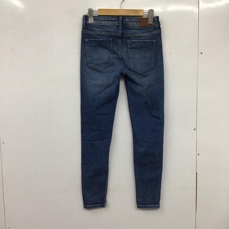 ザラ ZARA パンツ デニム、ジーンズ 8228 030 427 ストレッチ スキニー ダメージ加工 青 / ブルー /  レディース USED 古着 中古 10133660