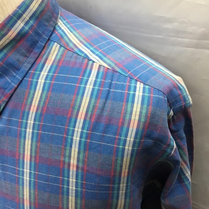 ウ゛ァンヒューゼン VANHEUSEN シャツ、ブラウス 長袖 ボタンダウン M チェック マルチカラー / マルチカラー /  メンズ USED 古着 中古 10109623