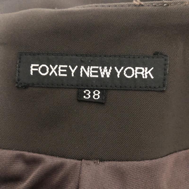 フォクシーニューヨーク FOXEYNEWYORK スカート ひざ丈スカート 38 無地 茶 / ブラウン /  レディース USED 古着 中古 10003463