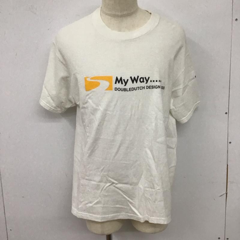 ギャラリー1950 Gallery1950 Tシャツ 半袖 Hanes クルーネック L ロゴ、文字 白 / ホワイト /  メンズ USED 古着 中古 10114741