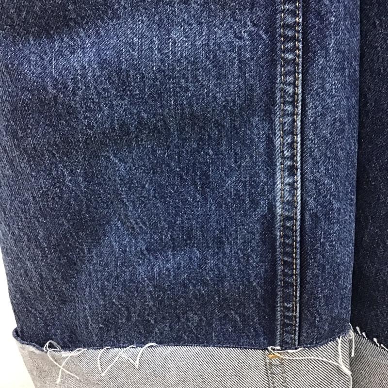 ザラ ZARA パンツ デニム、ジーンズ 6688 224 401 ハイウエスト ワイド 36 タグ付き 36 無地 青 / ブルー /  レディース USED 古着 中古 10112617