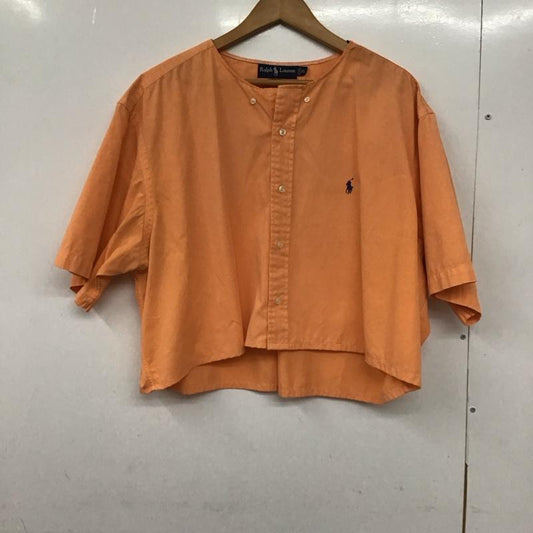 ラルフローレン RALPHLAUREN シャツ、ブラウス 半袖 XL 無地 橙 / オレンジ /  レディース USED 古着 中古 10130064