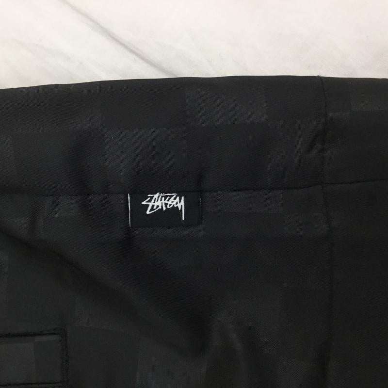 ステューシー STUSSY ジャケット、上着 ジャンパー、ブルゾン コーチジャケット S 格子柄 X ロゴ、文字 黒 / ブラック /  メンズ USED 古着 中古 10112611