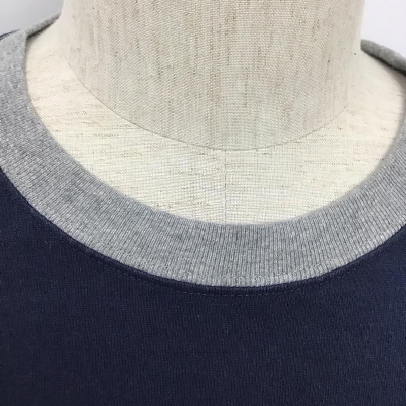 ブラックアイパッチ Black eye patch Tシャツ 半袖 半袖カットソー プリントTシャツ クルーネックカットソー M プリント 紺 / ネイビー /  メンズ USED 古着 中古 10127420