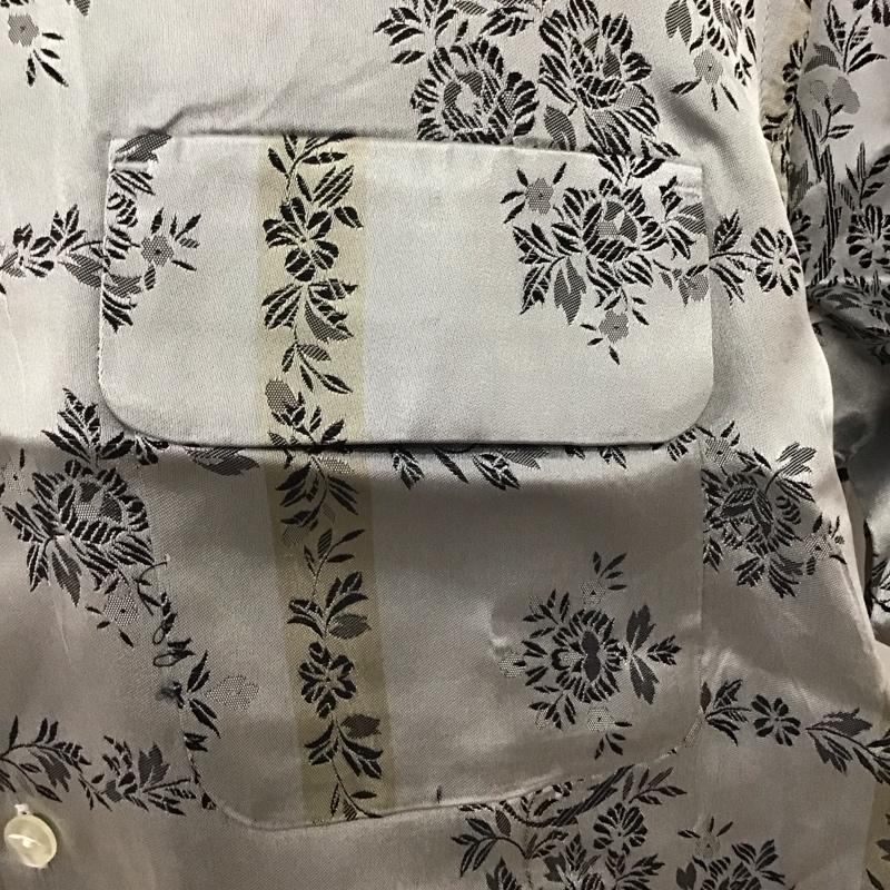 ニードルス Needles シャツ、ブラウス 半袖 MR143 胸ポケット L 総柄 灰 / グレー /  メンズ USED 古着 中古 10128079