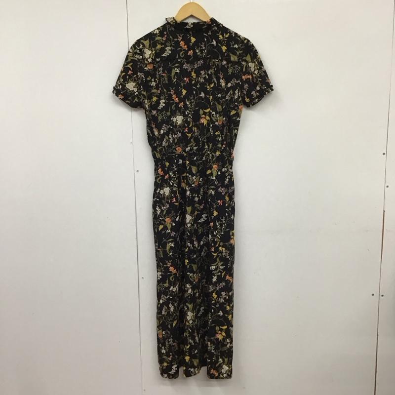 インゲボルグ INGEBORG ワンピース ロングスカート 総柄 黒 / ブラック /  レディース USED 古着 中古 10130528