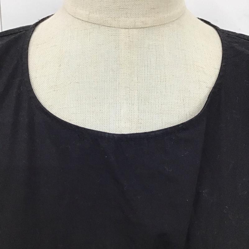 ザラ ZARA ワンピース ミニスカート 4786 103 800 長袖 チュニック レース L 無地 黒 / ブラック /  レディース USED 古着 中古 10120365