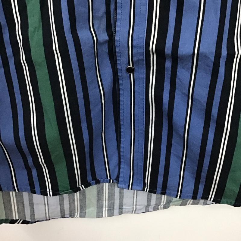 ラングラー Wrangler シャツ、ブラウス 半袖 半袖シャツ ストライプシャツ カラーシャツ ストライプ マルチカラー / マルチカラー /  メンズ USED 古着 中古 10136714