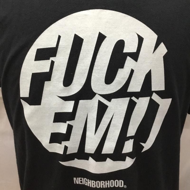 ネイバーフッド NEIGHBORHOOD Tシャツ 半袖 半袖カットソー プリントTシャツ クルーネックカットソー S ロゴ、文字 黒 / ブラック /  メンズ USED 古着 中古 10114604