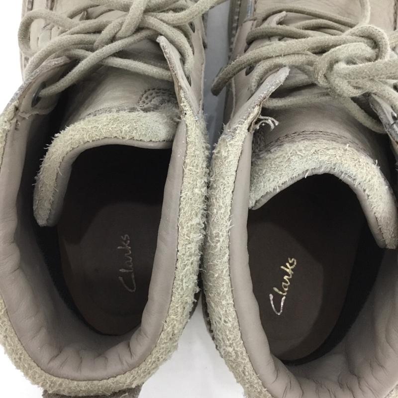 クラークス Clarks ブーツ ショートブーツ GORE TEX UK7.5 US：8.5 ワンポイント グレージュ / グレージュ /  メンズ USED 古着 中古 10130408