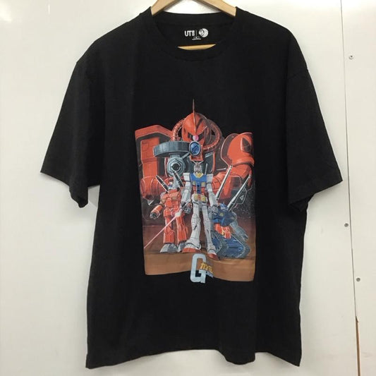 ユニクロ UNIQLO Tシャツ 半袖 341-480143 ガンダムTシャツ プリントTシャツ XL プリント 黒 / ブラック /  メンズ USED 古着 中古 10146061