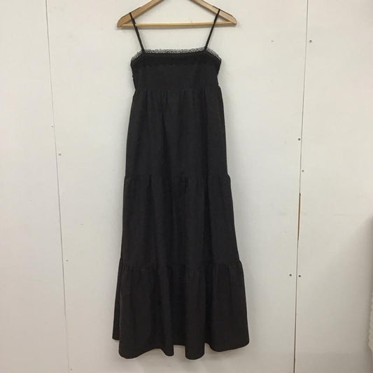 ザラ ZARA ワンピース ロングスカート キャミソールロングワンピース フレアスカート XS 無地 黒 / ブラック /  レディース USED 古着 中古 10136028