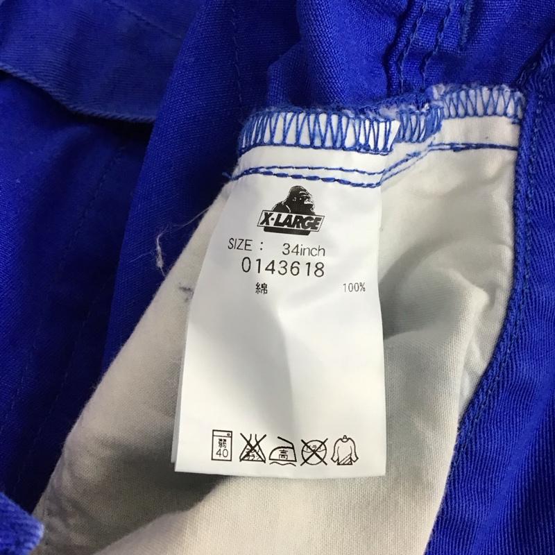 エクストララージ XLARGE パンツ デニム、ジーンズ カジュアルジーンズ カラーパンツ スリムパンツ 34 無地 青 / ブルー /  メンズ USED 古着 中古 10112156