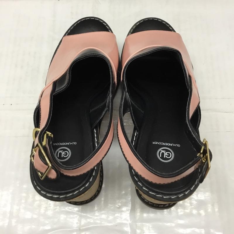 ジーユー GU サンダル サンダル UNDER COVER ウエッジサンダル XL XL 無地 黒 / ブラック / X 桃 / ピンク /  レディース USED 古着 中古 10120555