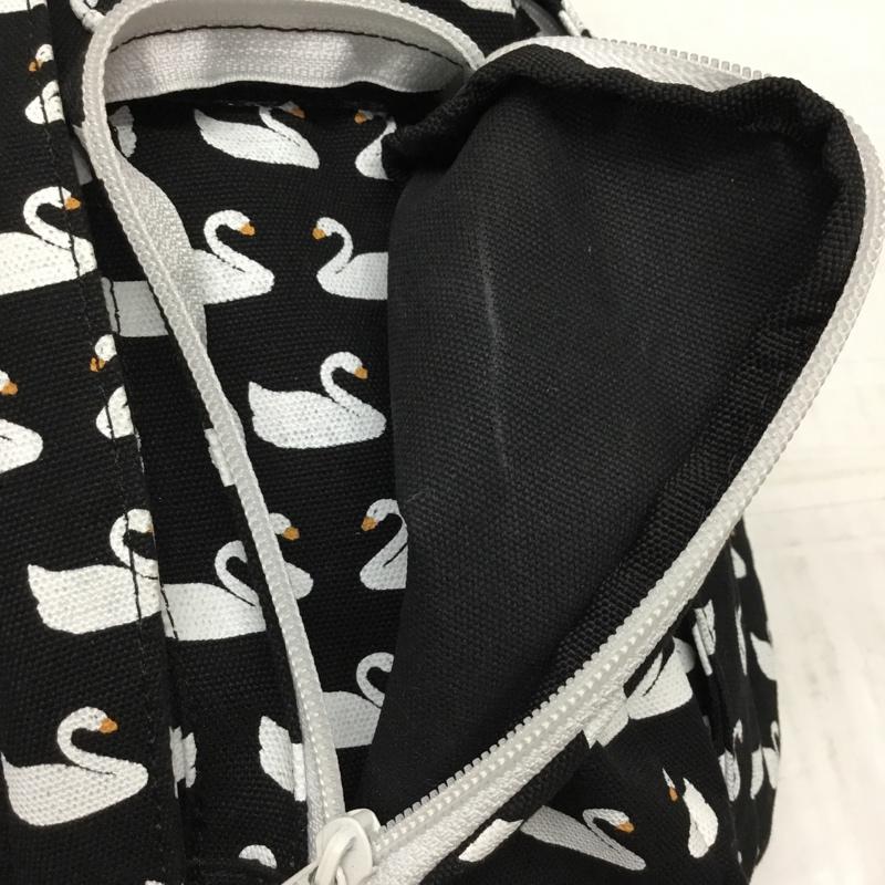 カブー KAVU ボディバッグ ボディバッグ ロープスリング ワンショルダー 白鳥 鳥 総柄 黒 / ブラック /  メンズ USED 古着 中古 10110167