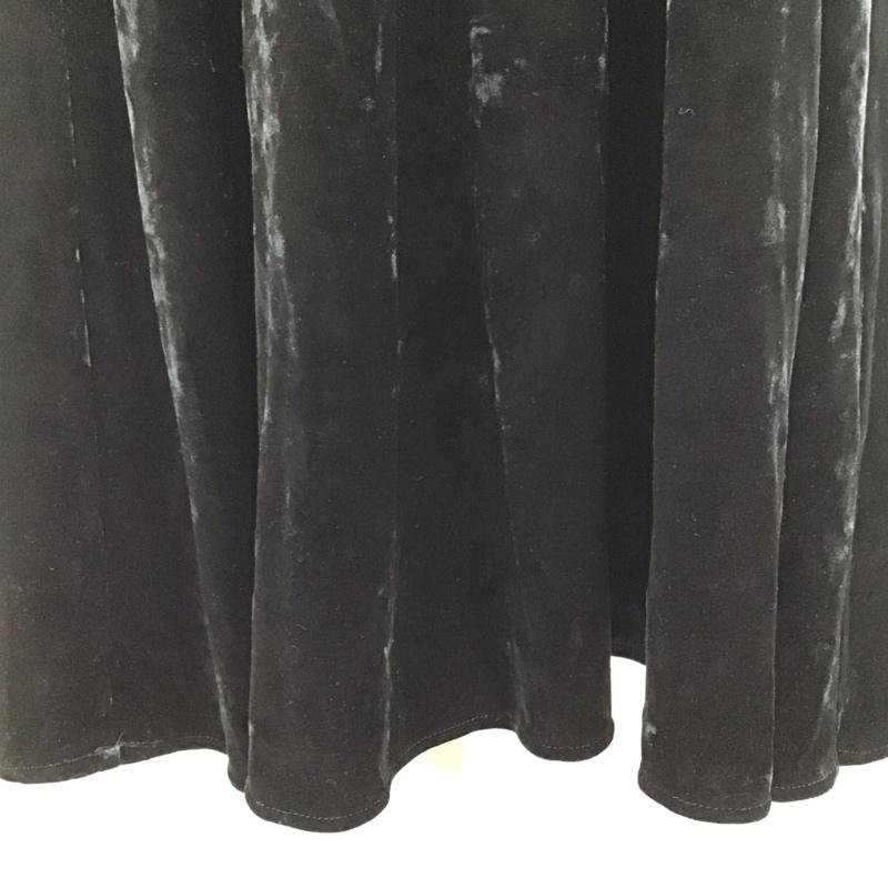 ジーナシス JEANASIS ワンピース ロングスカート JS071578TS ベロア調 キャミワンピース FREE 無地 黒 / ブラック /  レディース USED 古着 中古 10122360