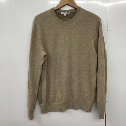 ユニクロ UNIQLO ニット、セーター 長袖 351-432325 JWANDERSON セーター M 無地 ベージュ / ベージュ /  メンズ USED 古着 中古 10142397