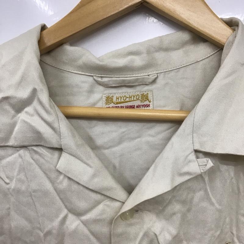 古着 USED シャツ、ブラウス 半袖 半袖シャツ 刺繍シャツ ポケットシャツ XL ロゴ、文字 ベージュ / ベージュ /  メンズ USED 古着 中古 10131608