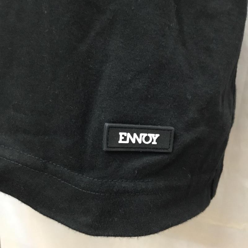 エンノイ ENNOY Tシャツ 半袖 SS21BRENCT09AM XL ロゴ、文字 黒 / ブラック /  メンズ USED 古着 中古 10111389