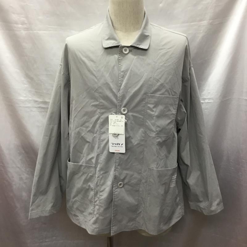 ジャーナルスタンダード レリューム JOURNAL STANDARD relume ジャケット、上着 ジャケット、ブレザー 21-011-464-0000-1-0 タグ付き RAKKAN FABRIC L 無地 灰 / グレー /  メンズ USED 古着 中古 10121018