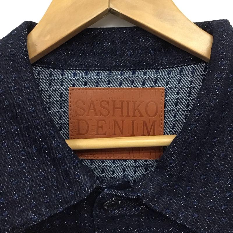スタディオダルチザン STUDIOD ARTISAN&SA ジャケット、上着 ジャケット、ブレザー d4549 SASHIKODENIMジャケット 刺し子 2nd デニムジャケット 44 総柄 インディゴ / インディゴ /  メンズ USED 古着 中古 10129285