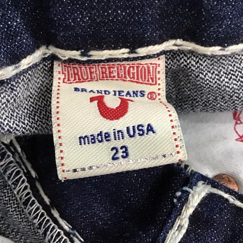 トゥルーレリジョン TRUE RELIGION パンツ デニム、ジーンズ 24503NBT2J JOEY SUPER T 23 無地 紺 / ネイビー /  レディース USED 古着 中古 10117371