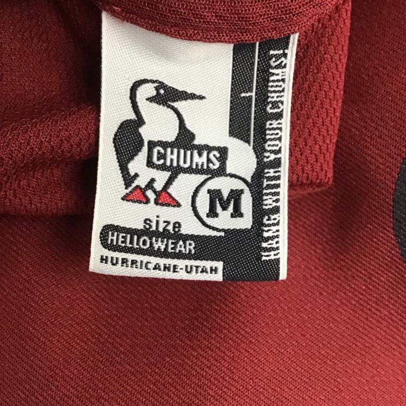 チャムス CHUMS Tシャツ 半袖 半袖カットソー プリントTシャツ クルーネックカットソー M プリント 赤 / レッド /  メンズ USED 古着 中古 10124595