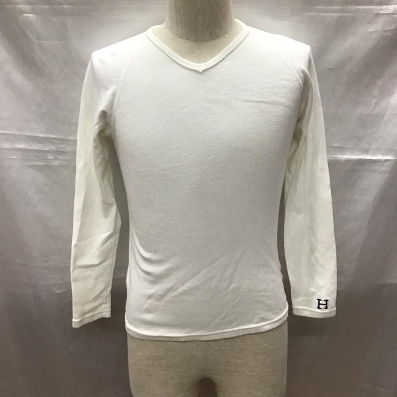 ハリウッドランチマーケット HOLLYWOOD RANCH MARKET カットソー 長袖 長袖カットソー ロングスリーブカットソー 無地Tシャツ 1 無地 白 / ホワイト /  メンズ USED 古着 中古 10113574