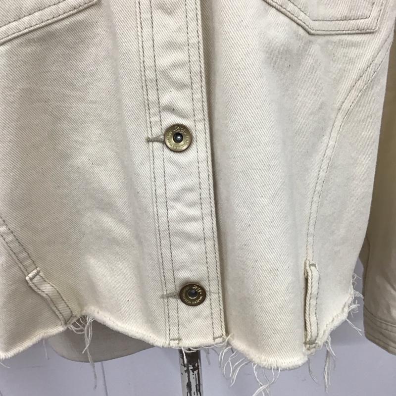 ザラ ZARA ジャケット、上着 ジャケット、ブレザー M 無地 アイボリー / アイボリー /  レディース USED 古着 中古 10124902