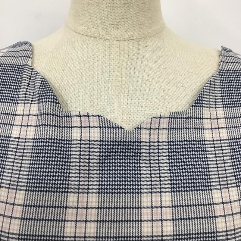 マジェスティックレゴン MAJESTIC LEGON ワンピース ミニスカート 長袖ワンピース チェックワンピース ミニスカート 編み上げミニスカート M チェック マルチカラー / マルチカラー /  レディース USED 古着 中古 10105852