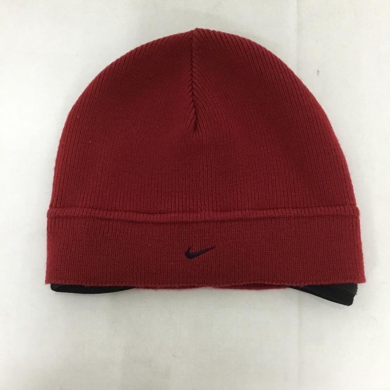 ナイキ NIKE 帽子 ニット帽 90年代 ロゴ、文字 赤 / レッド /  メンズ USED 古着 中古 10131072