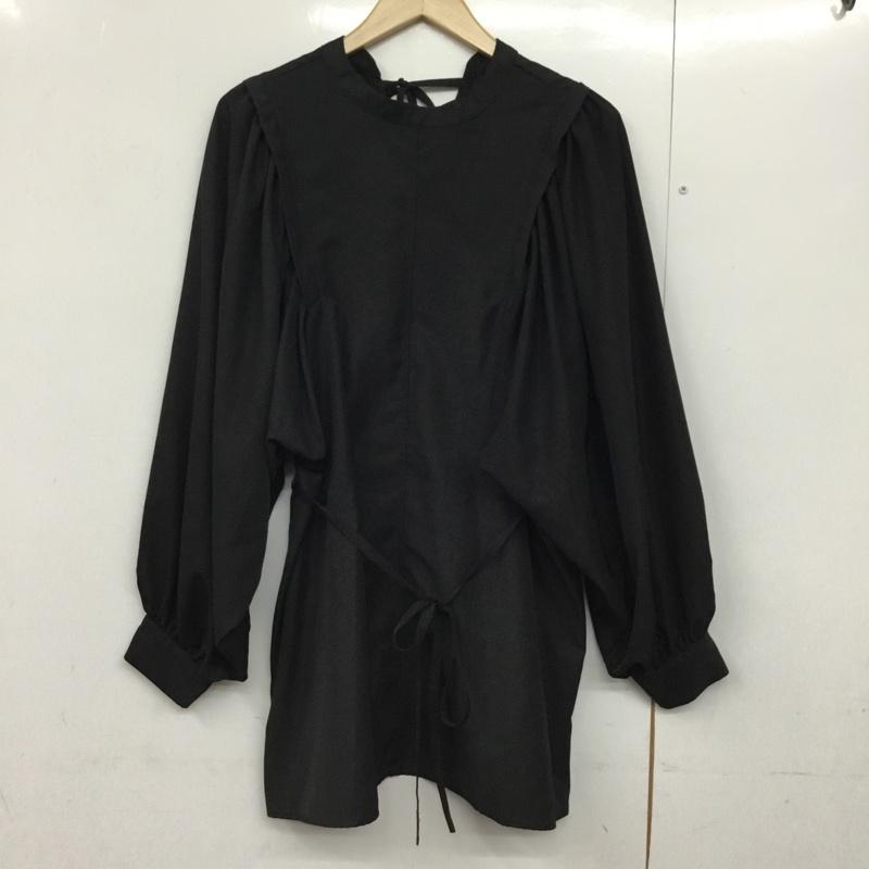 フーズフーチコ who s who Chico チュニック 長袖 CHZ1002404A0002 ボリュームスリーブ ミニワンピース FREE 無地 黒 / ブラック /  レディース USED 古着 中古 10144699