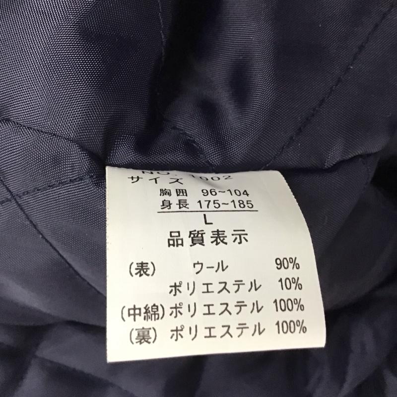 古着 USED ジャケット、上着 ジャケット、ブレザー スタジャン アウター ジャンパー 前ボタンジャケット 古着 L ロゴ、文字 紺 / ネイビー /  メンズ USED 古着 中古 10122053