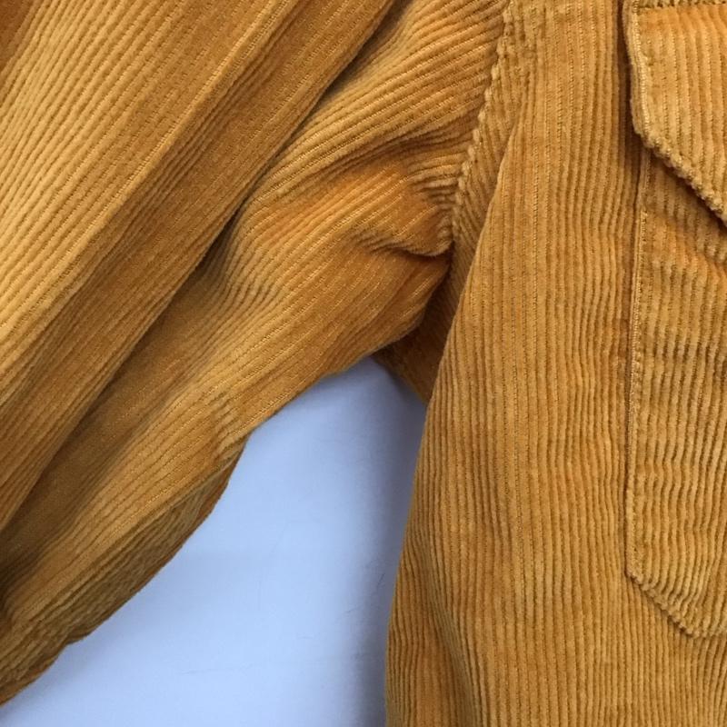 リーバイス Levi s シャツ、ブラウス 長袖 長袖シャツ コーデュロイシャツ カジュアルシャツ M ロゴ、文字 橙 / オレンジ /  メンズ USED 古着 中古 10149579
