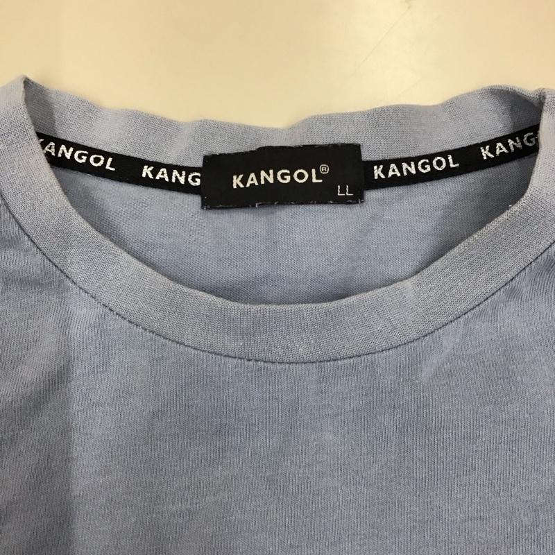 カンゴール KANGOL Tシャツ 半袖 YGLUA21-C050 オーバーサイズ LL ロゴ、文字 水色 / ライトブルー /  メンズ USED 古着 中古 10117051