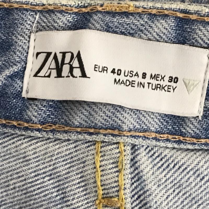 ザラ ZARA パンツ デニム、ジーンズ カットオフ 無地 水色 / ライトブルー /  レディース USED 古着 中古 10109436